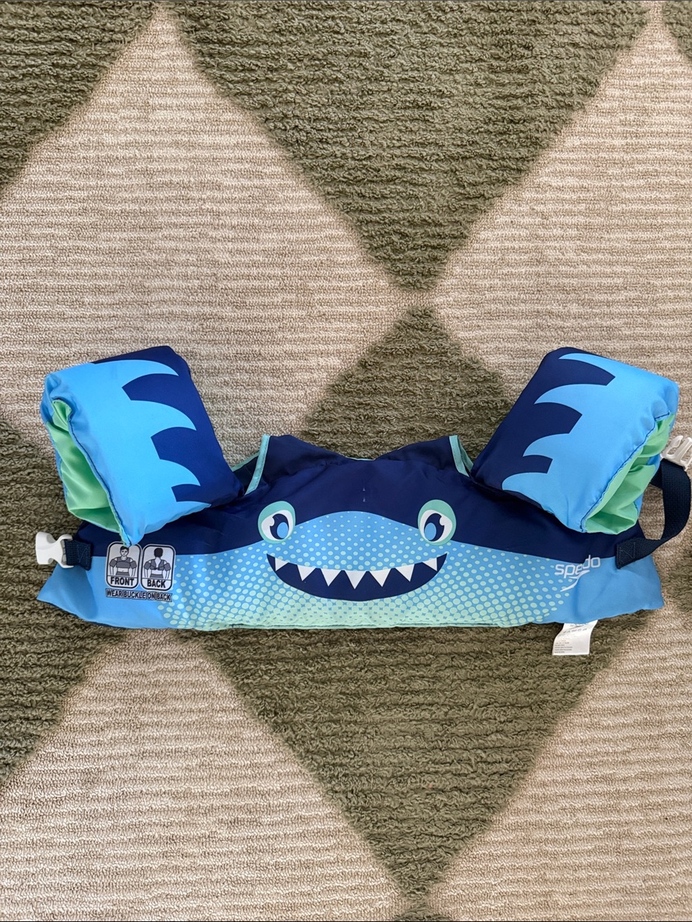 Speedo Kids Shark Floatation Bib - Blue & Teal